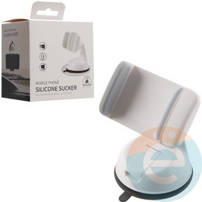 Держатель автомобильный для смартфонов Holder бело-серый - фото 18635