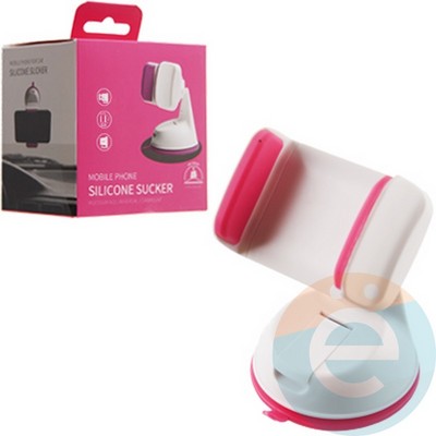 Держатель автомобильный для смартфонов Holder бело-розовый - фото 18637