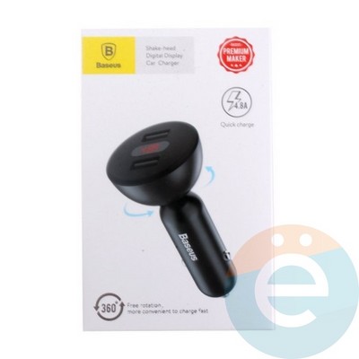 Автомобильное зарядное устройство Baseus CCALL-YT01 2USB 4.8A черное - фото 19727