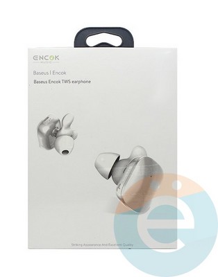 Беспроводные наушники Baseus NGW02-02 белые - фото 19796