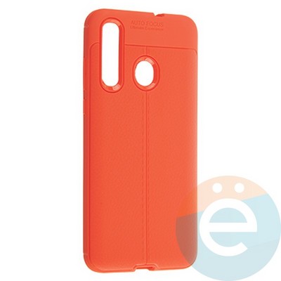 Накладка силиконовая 360 с кожаными вставками на Huawei Nova 4 красная - фото 19920