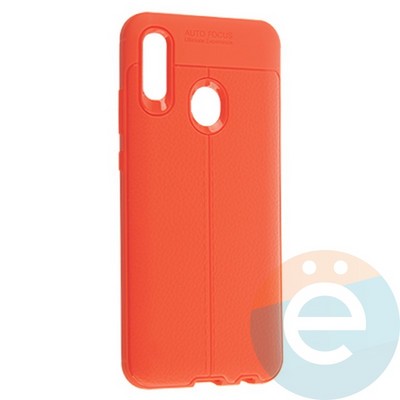 Накладка силиконовая 360 с кожаными вставками на Huawei P Smart 2019/Honor 10 Lite красная - фото 19924