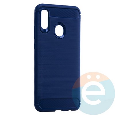 Накладка силиконовая Carbon 360 1 на Huawei P-Smart 2019/Honor 10 Lite синяя - фото 19927