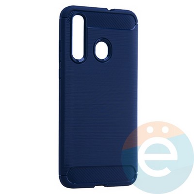 Накладка силиконовая Carbon 360 на Huawei Nova 4 синяя - фото 21586