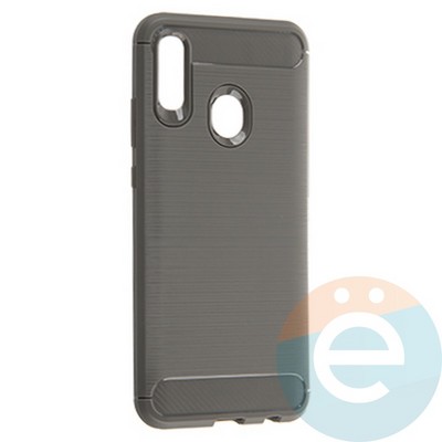Накладка силиконовая Carbon 360 1 на Huawei P-Smart 2019/Honor 10 Lite серая - фото 20001