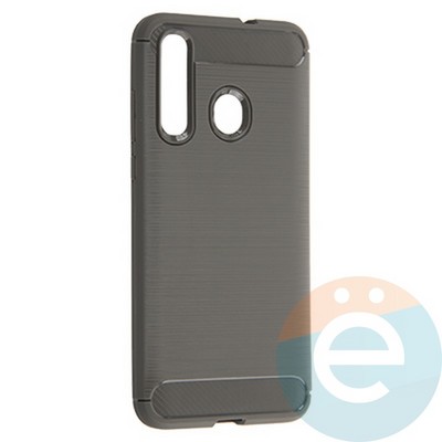 Накладка силиконовая Carbon 360 на Huawei Nova 4 серая - фото 20013