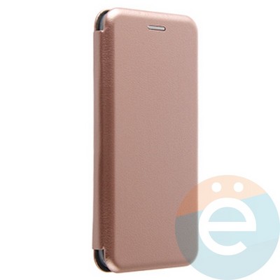 Чехол книжка боковой Fashion Case для Xiaomi Redmi 6 розово-золотистый - фото 20240