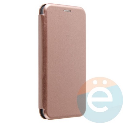Чехол книжка боковой Fashion Case для iPhone Xs Max розово-золотистый - фото 20263