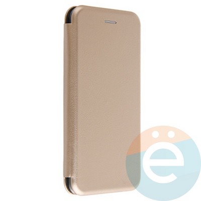 Чехол книжка боковой Fashion Case для Samsung Galaxy J7 2018 золотистый - фото 20311