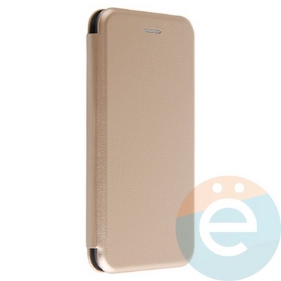 Чехол книжка боковой Fashion Case для Samsung Galaxy A6 Plus 2018 золотистый - фото 20317