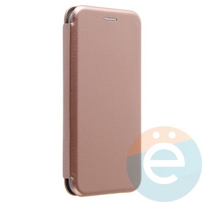 Чехол книжка боковой Fashion Case для iPhone X/Xs розово-золотистый - фото 20353