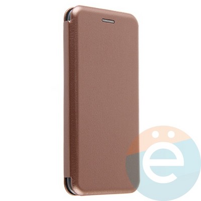 Чехол книжка боковой Fashion Case для Huawei Honor 9 Lite розово-золотистый - фото 20503