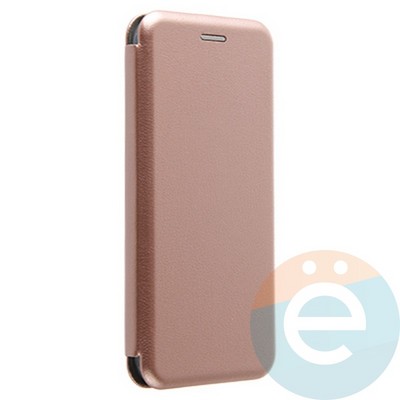 Чехол книжка боковой Fashion Case для Huawei P20 Lite розово-золотистый - фото 20539