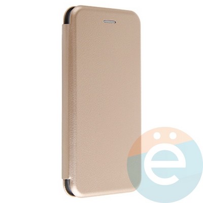 Чехол книжка боковой Fashion Case для Samsung Galaxy A6S 2018 золотистый - фото 20590