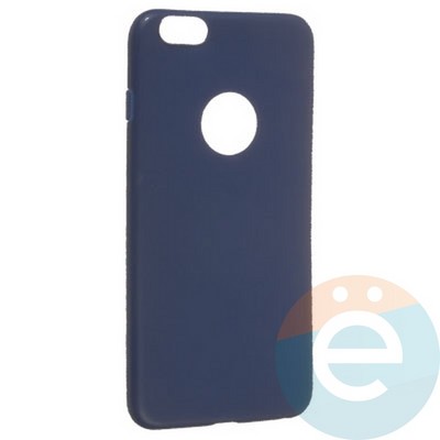 Накладка силиконовая Soft Touch ультратонкая для Apple iPhone 6 Plus/6s Plus синяя - фото 21001