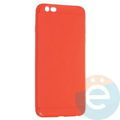 Накладка силиконовая Soft Touch ультратонкая для Apple iPhone 6 Plus/6s Plus красная - фото 21010