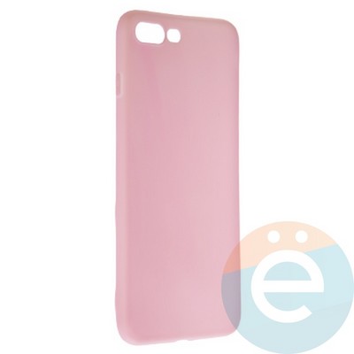 Накладка силиконовая Soft Touch ультратонкая для Apple iPhone 7 Plus/8 Plus розовая - фото 21013