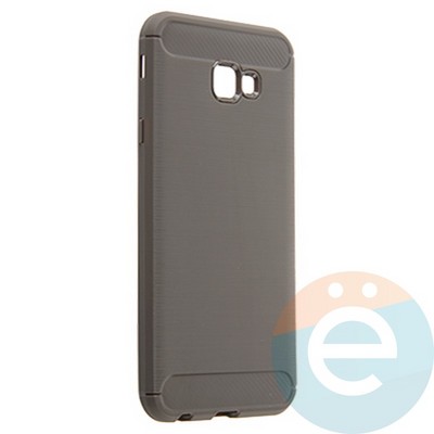 Накладка силиконовая Carbon 360 на Samsung J4 Plus 2018 серая - фото 21629