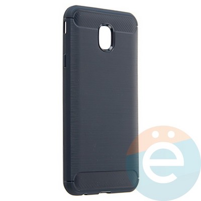 Накладка силиконовая Carbon 360 на Samsung J7 2018 синяя - фото 21638
