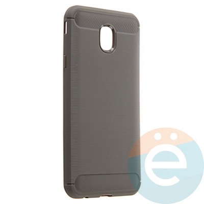 Накладка силиконовая Carbon 360 на Samsung J7 2018 серая - фото 21641