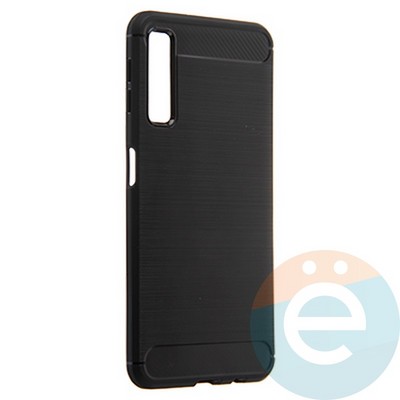 Накладка силиконовая Carbon 360 на Samsung A7 2018 черная - фото 21647