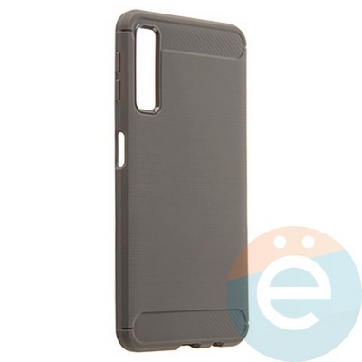 Накладка силиконовая Carbon 360 на Samsung A7 2018 серая - фото 21653