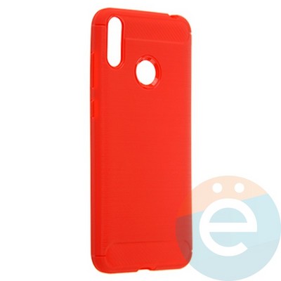 Накладка силиконовая Carbon 360 на Huawei Honor 8С красная - фото 21656