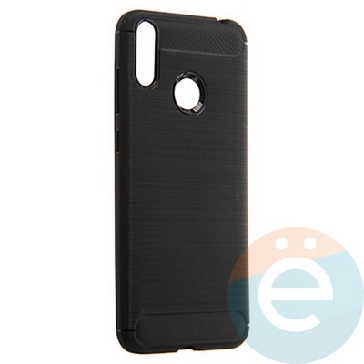Накладка силиконовая Carbon 360 на Huawei Honor 8С черная - фото 21659