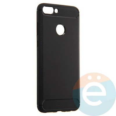 Накладка силиконовая Carbon 360 на Huawei P-Smart черная - фото 21677