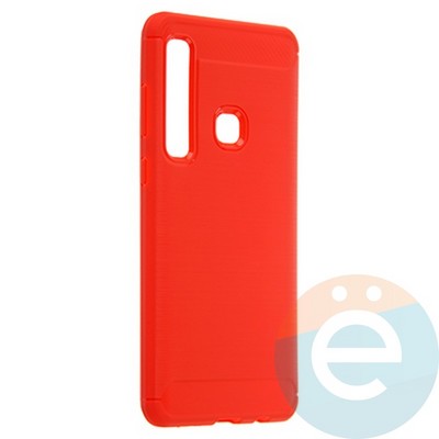 Накладка силиконовая Carbon 360 на Samsung A9 2018 красная - фото 21698