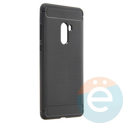 Накладка силиконовая Carbon 360 на Xiaomi Mi Mix 2 черная - фото 21718