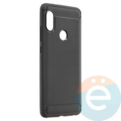Накладка силиконовая Carbon 360 на Xiaomi Redmi Note 5 Pro черная - фото 21727