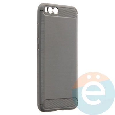 Накладка силиконовая Carbon 360 на Xiaomi Mi Note 3 серая - фото 21756