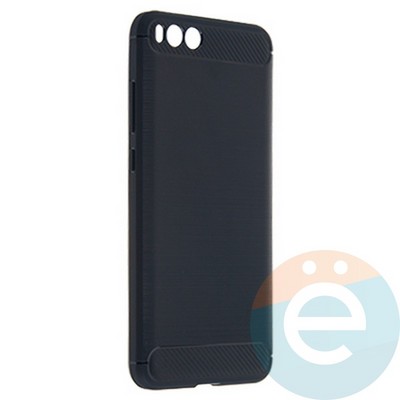 Накладка силиконовая Carbon 360 на Xiaomi Mi Note 3 синяя - фото 21759