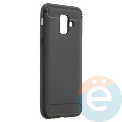 Накладка силиконовая Carbon 360 на Samsung A6 2018 черная - фото 21849