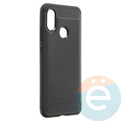 Накладка силиконовая Carbon 360 на Xiaomi Mi 8 черная - фото 21870