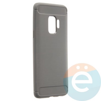 Накладка силиконовая Carbon 360 на Samsung S9 серая - фото 21936