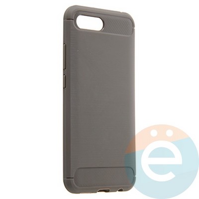 Накладка силиконовая Carbon 360 на Huawei Honor 10 серая - фото 21987