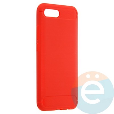 Накладка силиконовая Carbon 360 на Huawei Honor 10 красная - фото 21993