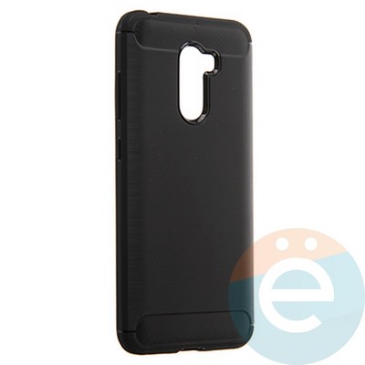 Накладка силиконовая Carbon 360 на Pocophone F1 черная - фото 22008