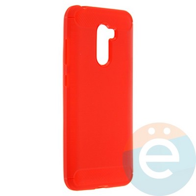 Накладка силиконовая Carbon 360 на Pocophone F1 красная - фото 22011