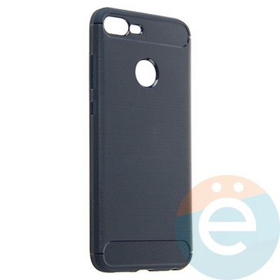 Накладка силиконовая Carbon 360 на Huawei Honor 9 Lite синяя - фото 22029