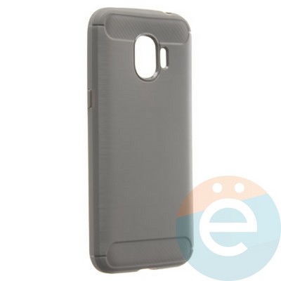Накладка силиконовая Carbon 360 на Samsung J2 2018 серая - фото 22050