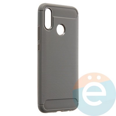 Накладка силиконовая Carbon 360 на Huawei P20 Lite серая - фото 22074