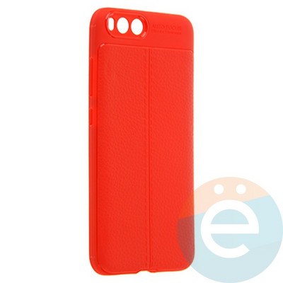 Накладка силиконовая 360 с кожаными вставками на Xiaomi Mi 6 красная - фото 22257