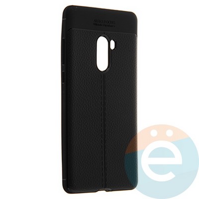 Накладка силиконовая 360 с кожаными вставками на Xiaomi Mi Mix2 черная - фото 22386