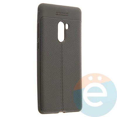 Накладка силиконовая 360 с кожаными вставками на Xiaomi Mi Mix2 серая - фото 22392