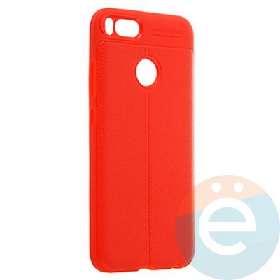 Накладка силиконовая 360 с кожаными вставками на Xiaomi Mi 5X/A1 красная - фото 22413