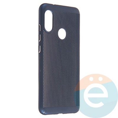 Накладка пластиковая перфорированная на Xiaomi Mi A2 Lite синяя - фото 22863