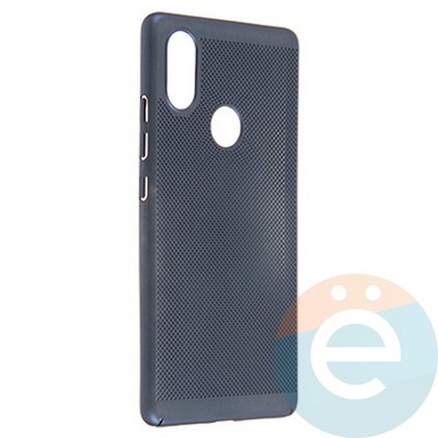 Накладка пластиковая перфорированная на Xiaomi Mi 8 SE синяя - фото 22908